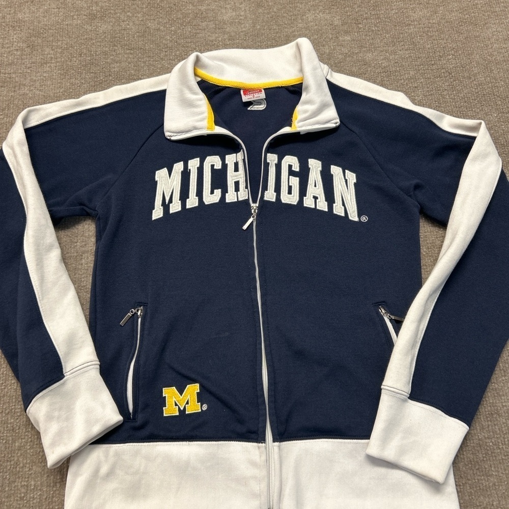 Colosseum Navy and White Jacket with Yellow Trim
